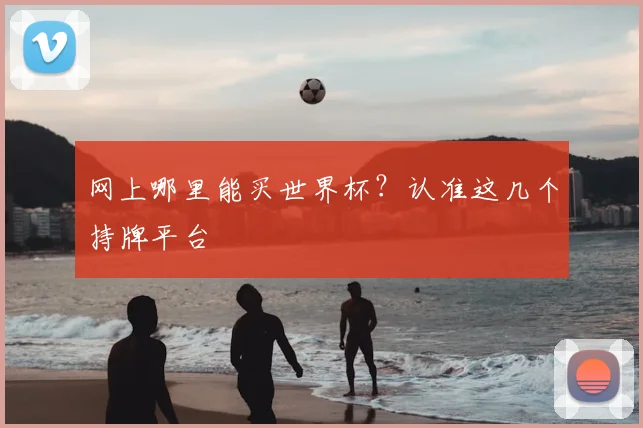 网上哪里能买世界杯？认准这几个持牌平台